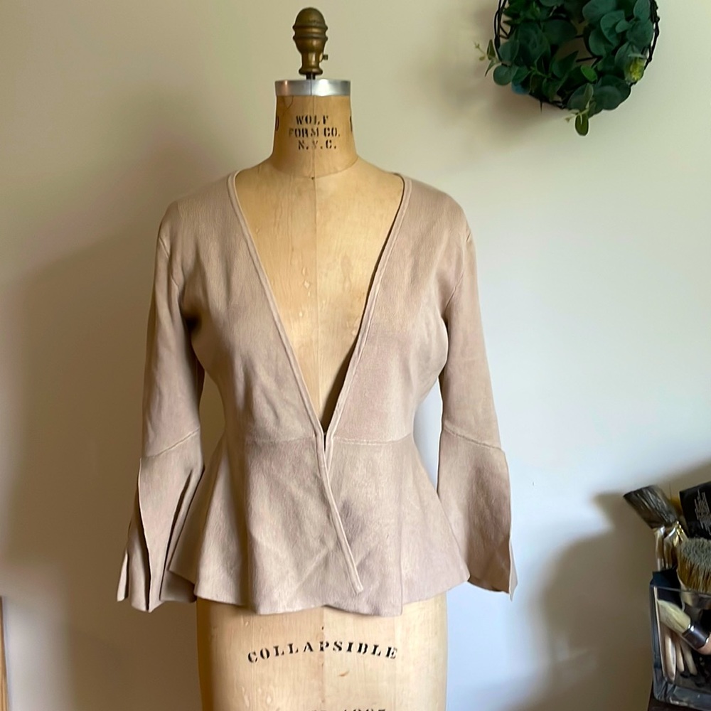 NY & Company beige cardigan